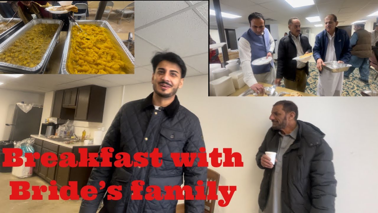 Morning breakfast after the wedding with bride family and friends 2/19/2024