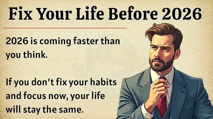 Fix Your Life Before 2026 | Graded Reader ✅️ | Powerful Life Motivation 🔥