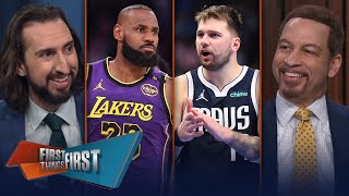 Luka Dončić ‘motivated’ after trade, Expectations for him and LeBron | NBA | FIRST THINGS FIRST