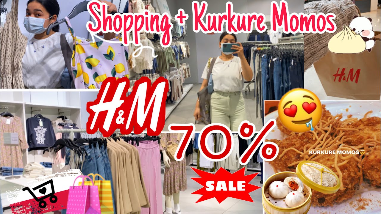 H&M Shopping❤️ + Kurkure Momos🥟| *random vlog 2*