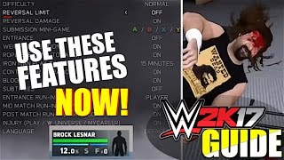 WWE 2K17 Tutorial - TRY & USE THESE FEATURES NOW! (WWE 2K17 Guide) screenshot 2