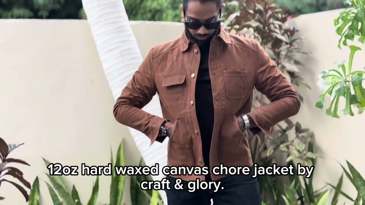 Craft & Glory Jacket | Chore Jacket | Bear Brown | 12 Oz Hard Waxed Canvas