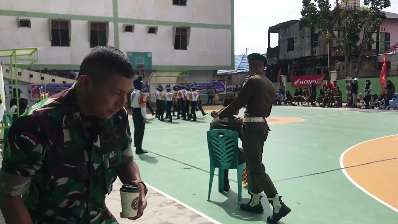 Gerakan spektakuler LKBB pasukan Bocil SMP Taruna Sakti Pekanbaru
