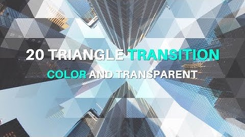 Triangle Transitions After Effects Templates