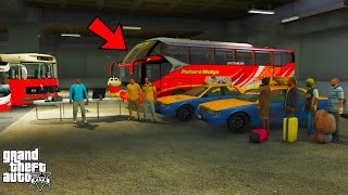 Franklin and Shinchan Start Tour & Travels or BUY New TAXI or BUS Drive Also Eran Money in GTA V screenshot 3