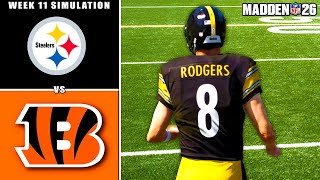 Steelers vs Bengals Week 11 Simulation (Madden 26)