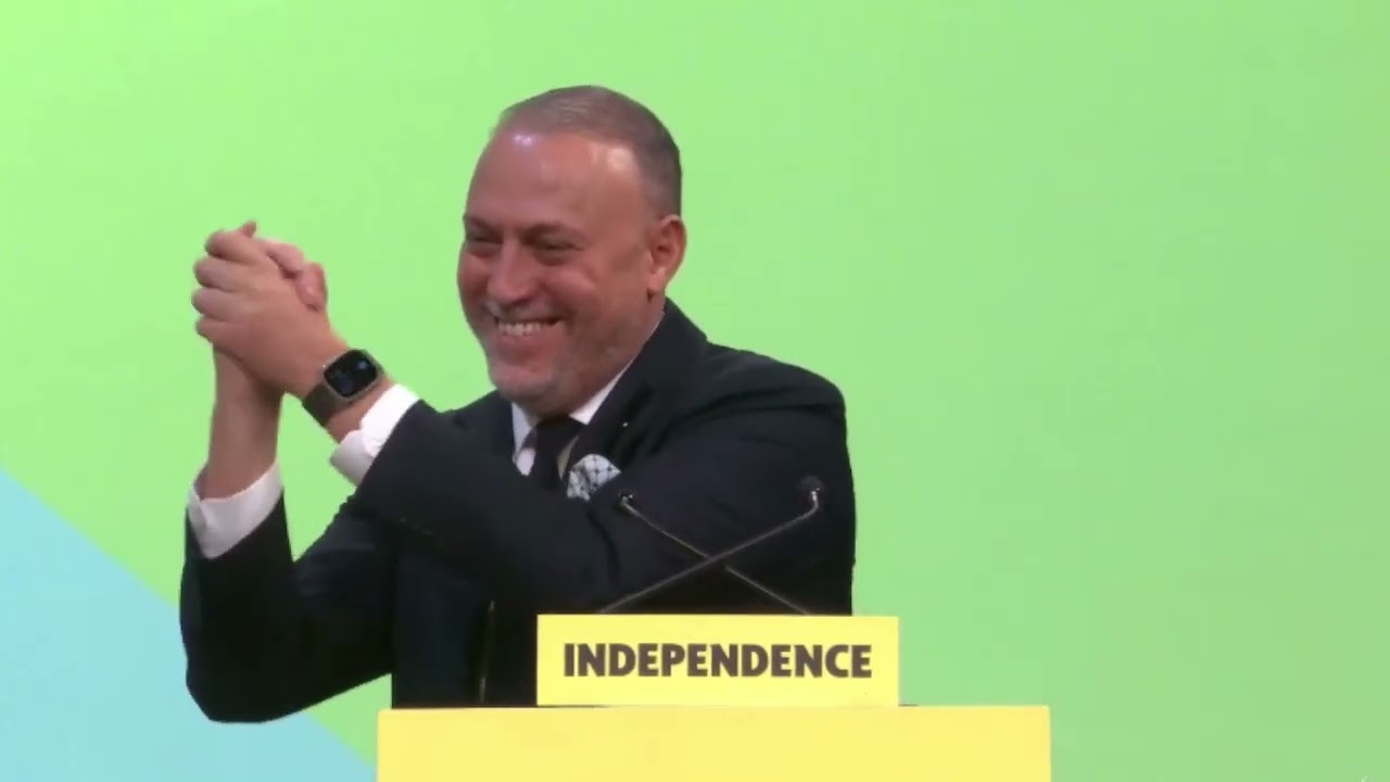 Ambassador Husam Zomlot speaks at the Scottish National Party (SNP) conference 2025 in Aberdeen