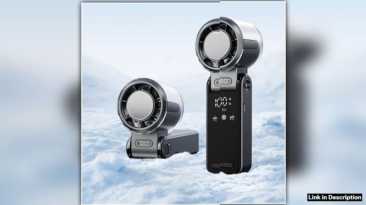 4000mAh Semiconductor Refrigeration Mini Handheld Fan Turbine Highspeed Violent Electric Fan