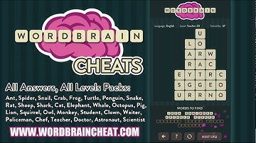 WordBrain Teacher 20 Cheats | WordBrain Cheats | Teacher 20 Answer
