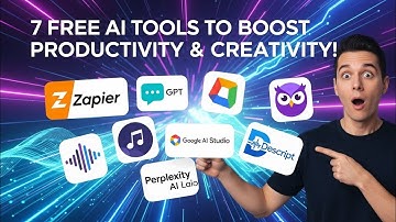7 Free AI Tools to Boost Productivity & Creativity | Zapier, ChatGPT, Descript & More