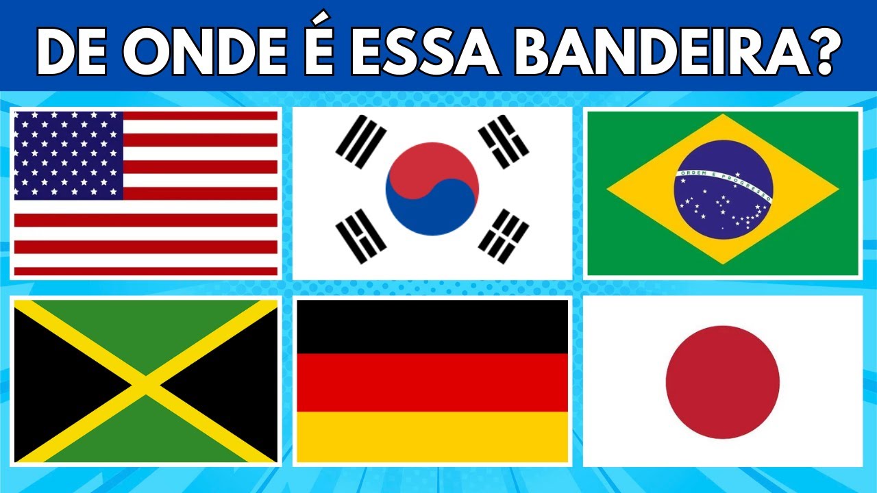 ADIVINHE TODAS as Bandeiras do Mundo 🌍