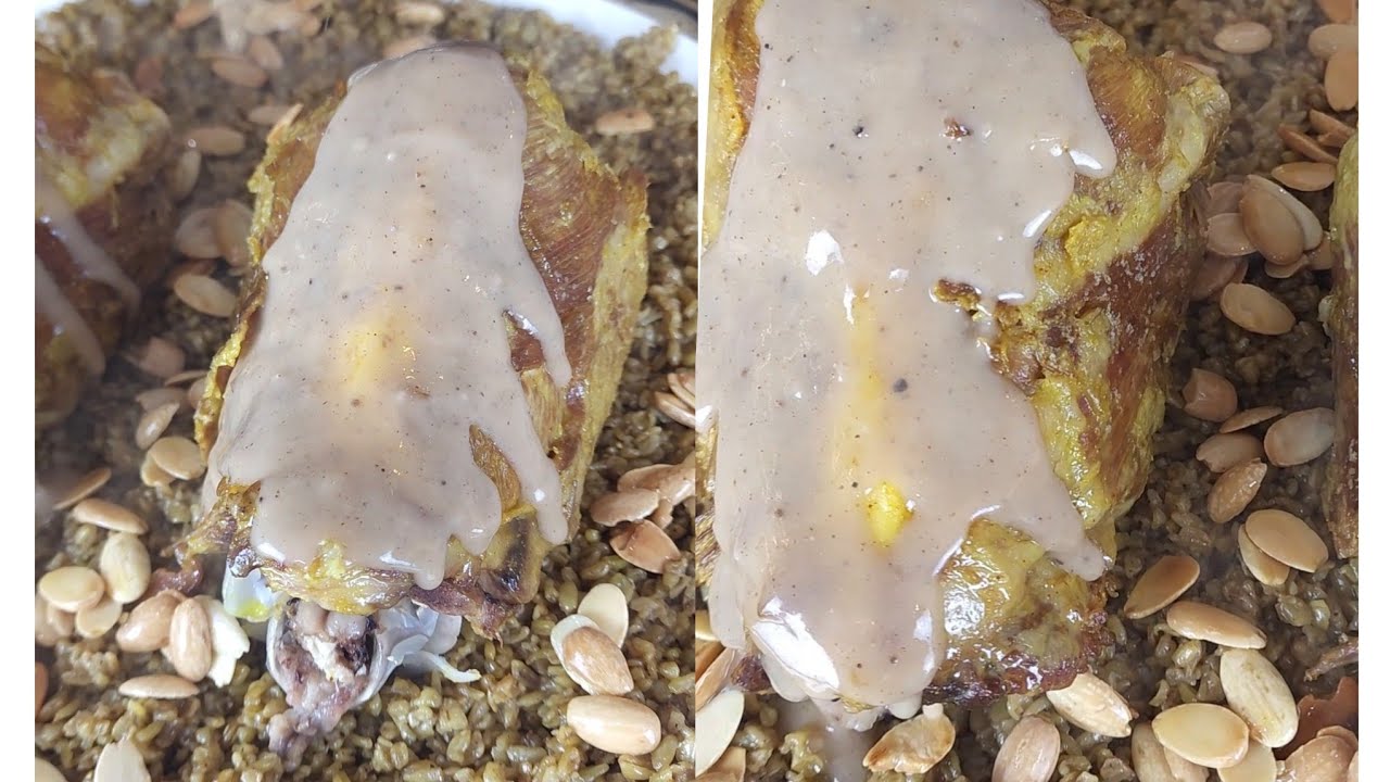 رقاب خاروف مع فريكة مفلفلة