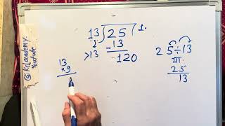 25 divided by 13 | how to divide | learn to divide (in Hindi) | Surendra Khilery
