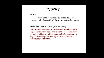 DATA FREE FLOW WITH TRUST(DFFT) OSAKA TRACK - G20 2019