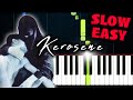 Crystal Castles &quot;KEROSENE&quot; - SLOW EASY Piano Tutorial