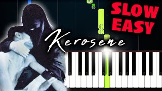 Crystal Castles "KEROSENE" - SLOW EASY Piano Tutorial