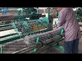 Double wire chain link fence machine
