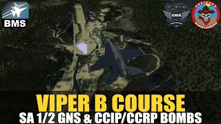 [FALCON BMS] 669VFS - BRAVO - Surface Attack 1 & 2 Guns & CCIP/CCRP bomb delivery