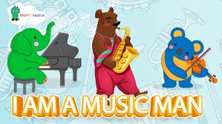 I am a Music Man - Children's Song - Brumosaurus