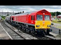 Midland Railway Centre Gala - HST Powercar 43025 and stunning Mainline visitor DB Class 66 66654