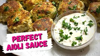 Aioli Sauce For Crab Cake | Sauce For Seafood | How To Make Aioli Sauce | Dipping Sauce Recipe Aioli Sauce For Crab Cake | Sauce For Seafood | How To Make Aioli Sauce | Dipping Sauce Recipe