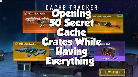 Opening 50 Secret Cache Crates While Having Everything COD Mobile