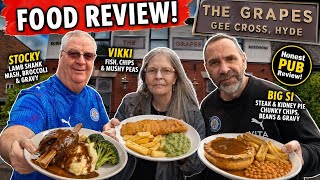 😋 IS THE GRUB ANY GOOD? 🍽️ The Grapes Pub Gee Cross Hyde | Stocky Bloke, Vikki & Big Si