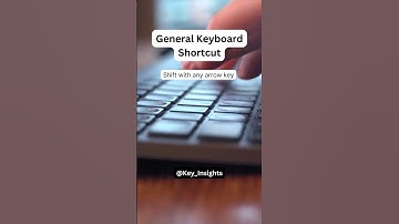 Shift with any arrow key - Keyboard Shortcut