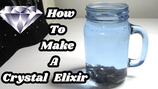 How To Make A Crystal Elixir π SHUNGITE Crystal Infused Healing Water π§
