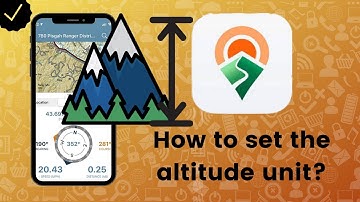 How to set the altitude unit in Avenza Maps?