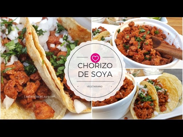 Chorizo de Soya - Recetas Vegetarianas ❤ Las Recetas de Laura - Recetas de  Comida Saludable - YouTube