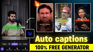Auto Captions Generator Free Video Me Hinglish Captions Kaise Lae How To Add Caption In Video