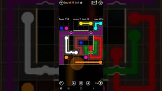 How To Solve Flow Free Bridges Variety Pack Level 9 9x9 Board Walk Through Solution Walkthrough screenshot 4