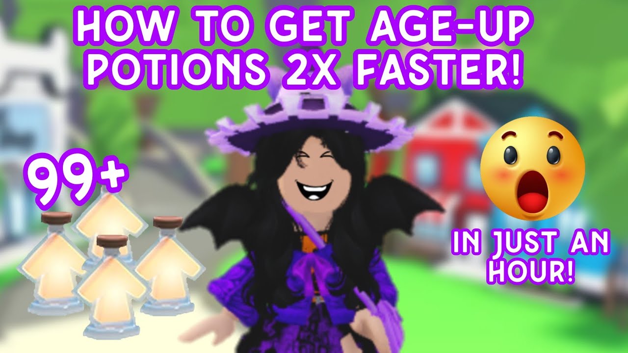 How to get the AGING potion FAST?! in Adopt me! #roblox #adoptme 