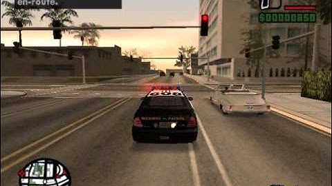 GTA SA: SAPD First Response Mod v3.0 Gameplay 9 (Patrols on the highway)