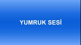 Yumruk Sesi̇ Montaj İçi̇n Ses,Vi̇deo