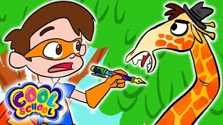 Super Drew Battles Evil Giraffes and Saves the Zoo! | A Stupendous Drew Pendous Superhero Story