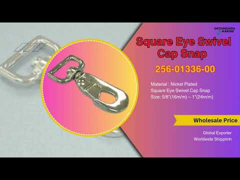 Square Eye Swivel Cap Snap 256-01336-00