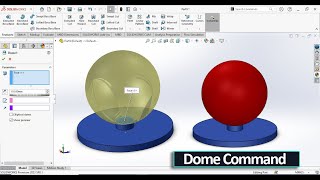 Dome Feature in SOLIDWORKS | How to Create Dome in SOLIDWORKS for Beginners