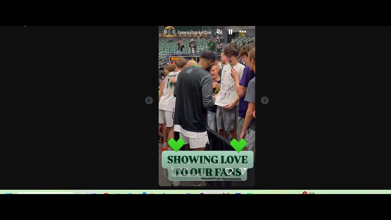 Autographs after UH MBB game vs CSUB, Jan. 18, 2025