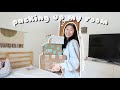 MOVING OUT FOR THE FIRST TIME ALONE 2021 | packing my entire life aka packing up my room vlog