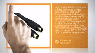 Chateau Gold Plated 6 Foot S-Video Cable for use with TV/HDTV/DVD/VCR !--CABSVID6--  - http://www...