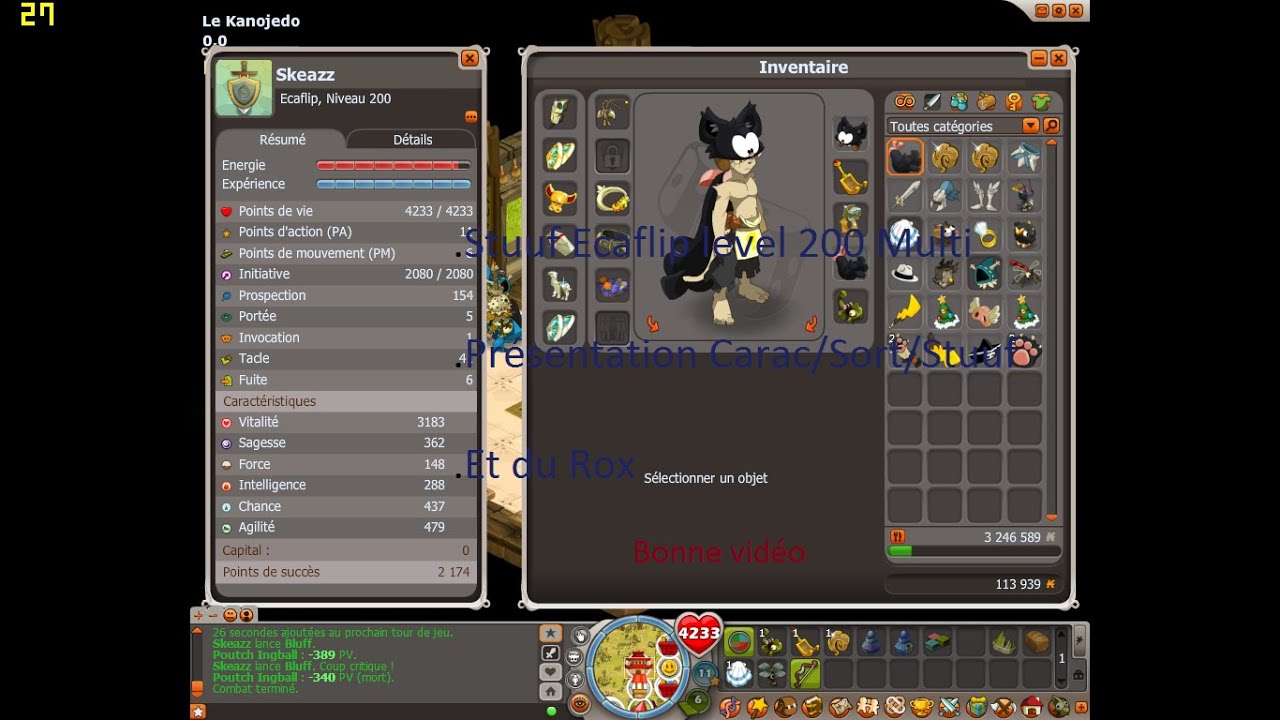 Compte Dofus 200 STUFF/OPTI/PVP/PVM