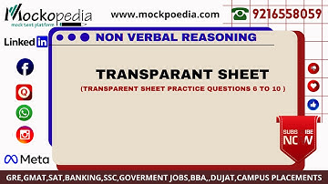 TRANSPARENT SHEET FOLDING PRACTICE Q6 to 10 : MockoPedia