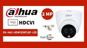 Dahua DH-HAC-HDW1209TLQP-LED HDCVI Camera 2MP Full Color Starlight Unboxing | Review