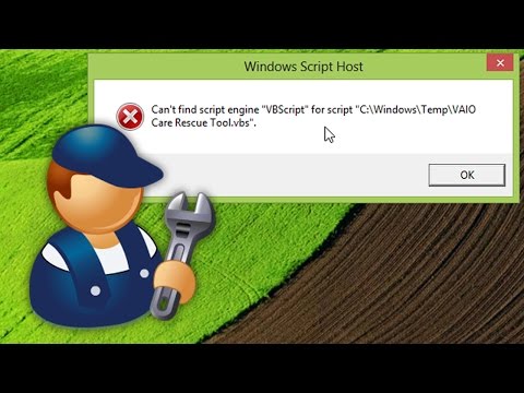 How To Fix Can't find script engine VBScript for script