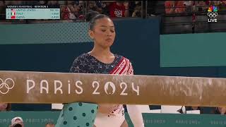 (NBC) Sunisa Lee BB TF 2024 Olympics