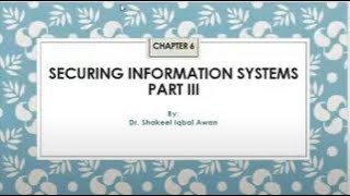 MIS - Securing Information Systems
