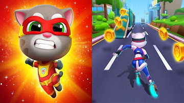 Talking Tom Hero Dash VS Runner Heroes - All Levels Gameplay Android, ios (Part 1)