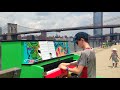 Sing for Hope piano in NYC, played by 12-year-old